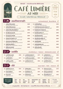 Bistro Midi menu template preview
