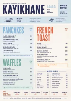Modern Brunch Editorial menu template preview