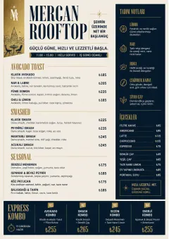 Power Lunch menu template preview