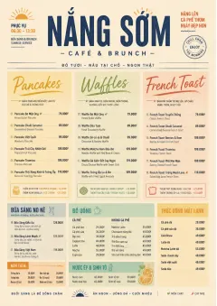 Modern Brunch Editorial menu template preview