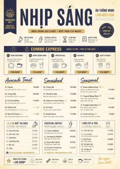 Power Lunch menu template preview