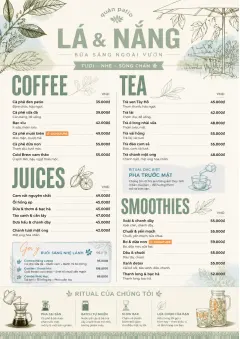 Garden Patio Day menu template preview