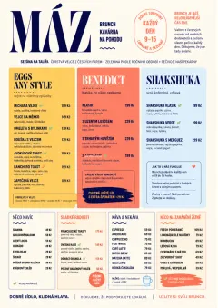 Modern Brunch Editorial menu template preview