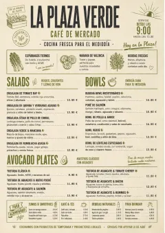 Market Fresh Midday menu template preview