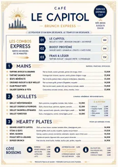 Power Lunch menu template preview