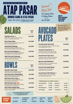 Market Fresh Midday menu template preview