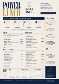 Power Lunch menu template preview