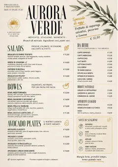 Market Fresh Midday menu template preview