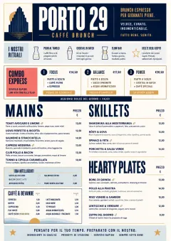 Power Lunch menu template preview