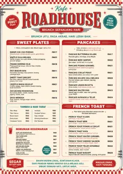 Diner Comfort menu template preview