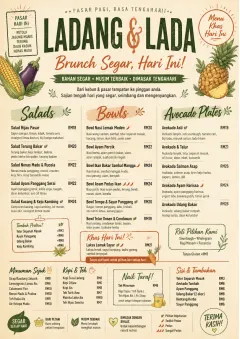 Market Fresh Midday menu template preview