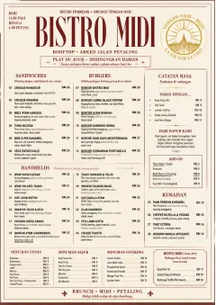 Bistro Midi menu template preview