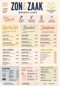 Modern Brunch Editorial menu template preview