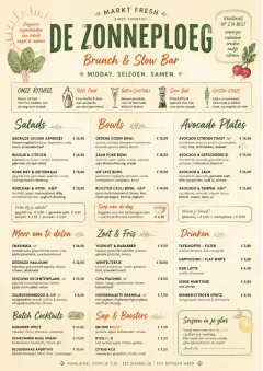 Market Fresh Midday menu template preview