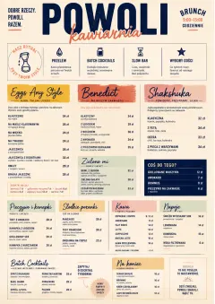 Modern Brunch Editorial menu template preview