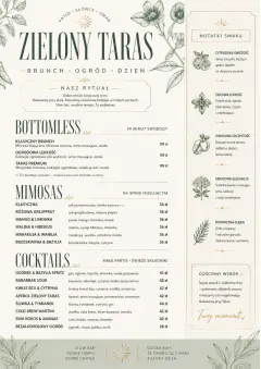 Garden Patio Day menu template preview