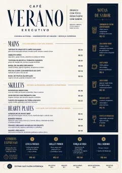 Power Lunch menu template preview