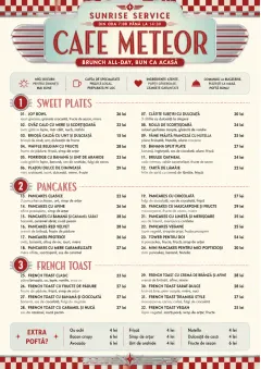 Diner Comfort menu template preview