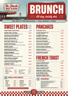 Diner Comfort menu template preview