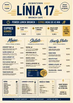 Power Lunch menu template preview