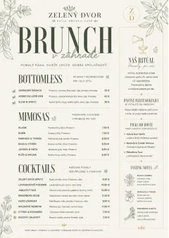 Garden Patio Day menu template preview