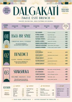 Modern Brunch Editorial menu template preview