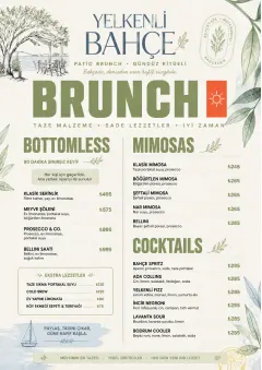 Garden Patio Day menu template preview