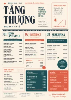 Modern Brunch Editorial menu template preview