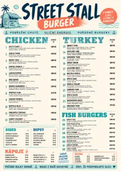 Street Stall Energy menu template preview