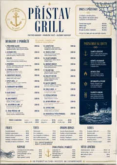Coastal Regional menu template preview