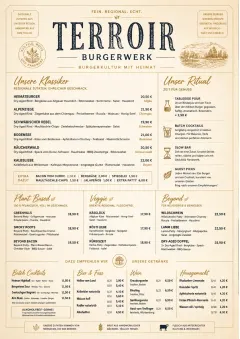 Fine Regional menu template preview