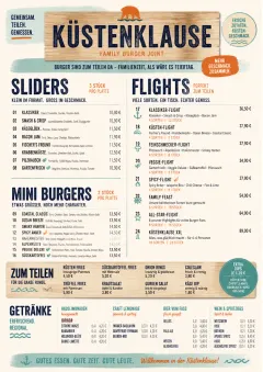 Family Style Feast menu template preview
