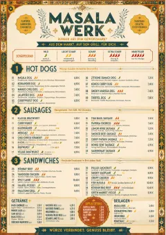 Spice Market Bold menu template preview