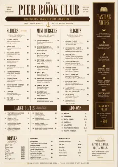 Family Style Feast menu template preview