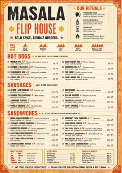 Spice Market Bold menu template preview