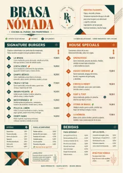 Modern Fusion menu template preview