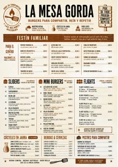 Family Style Feast menu template preview