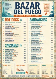 Spice Market Bold menu template preview