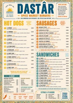Spice Market Bold menu template preview