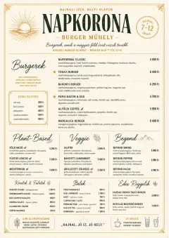 Fine Regional menu template preview