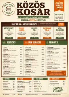 Family Style Feast menu template preview
