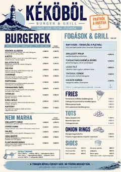 Coastal Regional menu template preview