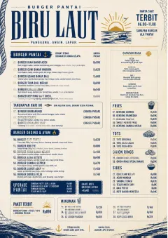 Coastal Regional menu template preview