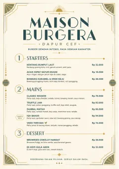 Chef Carte Brève menu template preview