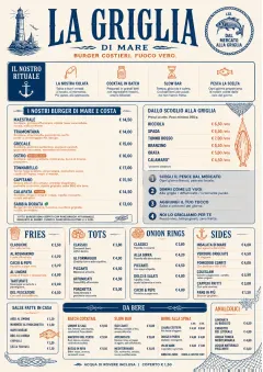 Coastal Regional menu template preview