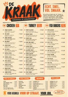 Street Stall Energy menu template preview