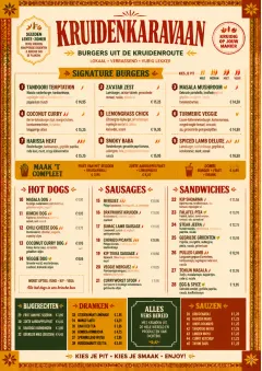 Spice Market Bold menu template preview