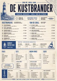 Coastal Regional menu template preview