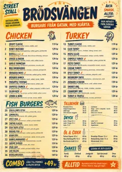 Street Stall Energy menu template preview