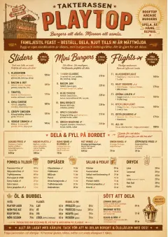 Family Style Feast menu template preview